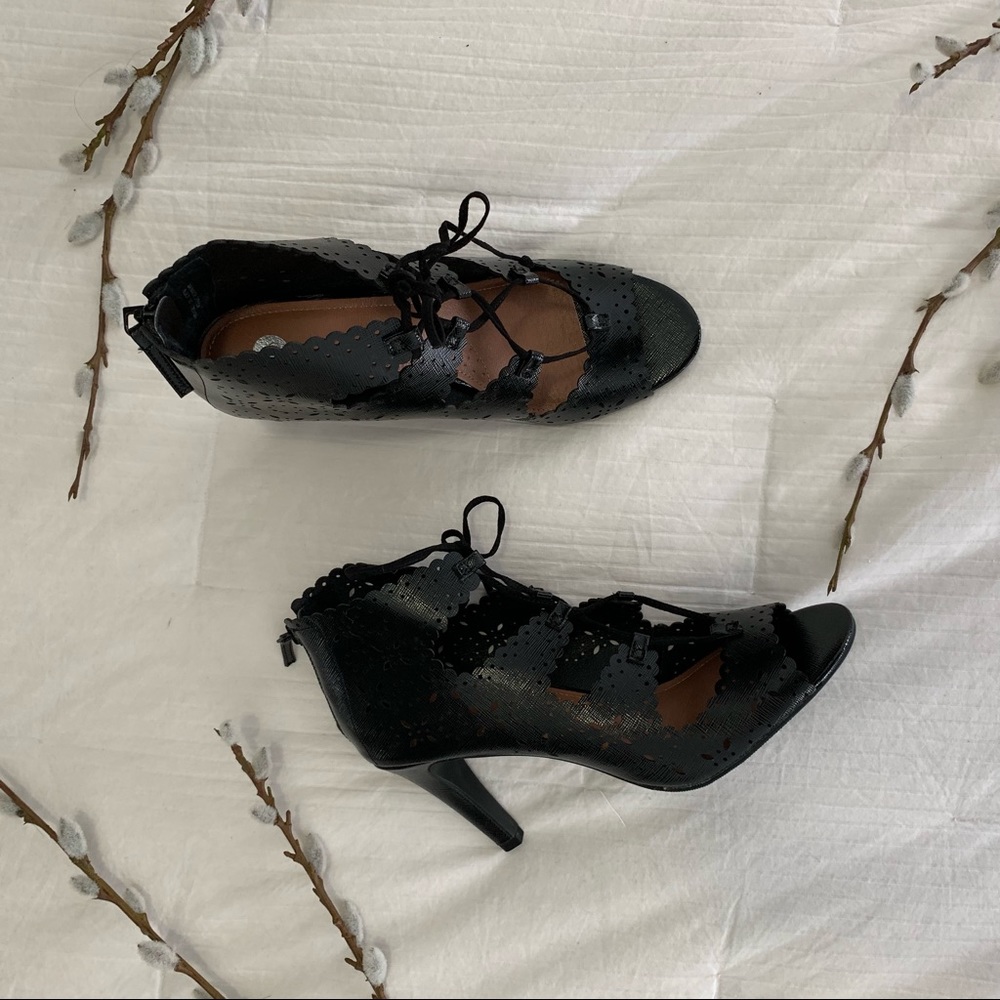 Laser Cut Lace Booties